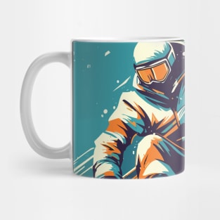 Retro snowboarder Mug